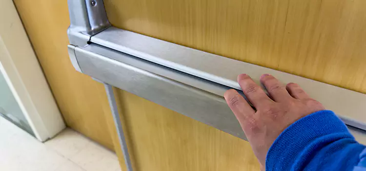 Installing a Push Bar on a Door Goose Creek